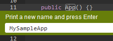Renaming a class name